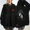 Sudadera con capucha y cremallera de estilo similar a la de BTS Jimin, foto en blanco y negro, suelta, casual, chaqueta tipo cárdigan para fans