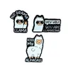 Celebridad de internet linda alpaca Biyaya prendedor de pecho animal pequeño creativo insignia inglesa sombrero mochila lindo accesorio pequeño fijo
