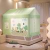 Mosquiteiro divertida cabana de desenho animado Classe A com fundo completo anti-queda proteção solar mosquiteiro casa pequena para pais e filhos em forma de yurta mosquiteiro