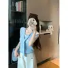 Elegante Blusa de Tricô Lisa de Manga Curta, Elegante, Falso Duas Peças, para Mulheres, Verão 2026, Emagrecimento, Simples, Versátil, Chique