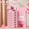 Garnbao Oso Rosa Toallitas Húmedas Mini Portátil Desechable Paquete Pequeño Limpieza Bucal Niños Fresco Paquete Portátil de Mano