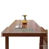 Escritorio de madera maciza mesa de comedor grande mesa de estudio mesa de té de oficina mesa de conferencias rectangular escritorio de computadora para el hogar mesa de comedor de sala de estar