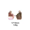 Colgante Serie Día de San Valentín Corazón Enano DIY Aleación Esmalte Accesorios de Joyería Llavero Colgante Transfronterizo