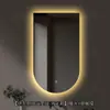 Espejo de baño inteligente curvo en forma de U, espejo LED de pared con luces, adecuado para hoteles y casas de huéspedes, espejo de tocador para el baño, directo de fábrica