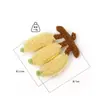 Pingentes Crochê Artesanais Acabados, Pingentes de Banana de Lã, Chaveiros Tricotados, Acessórios de Boneca para Bolsa, Pingentes Estilo Fofo