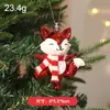 Nuevo Colgante de Árbol de Navidad Transfronterizo Helado Azul Encanto Pequeña Navidad de Caramelo Navideño Tridimensional Reno Adornos