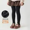 24 Mallas Gruesas Forradas de Polar Otoño/Invierno para Niños, Leggings Finos de Polar para Niñas, Mallas de Baile, Pantalones de Nueve Puntos
