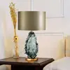 Iluminação de Sala de Estar Pós-Moderna de Luxo Leve, Estudo, Luminária de Mesa de Cabeceira de Quarto, Showroom Minimalista Nórdico, Luminária de Mesa de Vidro para Hotel