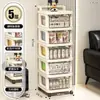 Carrito Pequeño Armario de Almacenamiento, Estante para Snacks, Estante Móvil de Piso Tipo Cajón para Almacenamiento de Productos para Bebés, Cocina Extraíble