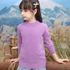 Suéter de Cachemira para Niños Cuello Medio Tortuga Suéter para Niñas Niños Medianos y Grandes Niños Color Puro Jersey Grueso para Fondo Grueso y Cálido