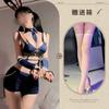 Vida Nocturna Conejo de Medianoche Oficial de Policía Capitana de Policía Abertura en la Entrepierna No Necesita Quitarse la Ropa Interior Puro Deseo Uniforme Sexy Traje Lencería Sexy