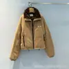 Série MIU Down "Shenzhen Nanyou" Jaqueta Puffer de Lã com Gola Alta e Zíper Peça Externa Rejuvenescedora Versátil Outono Inverno Nova