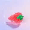 Simulación de paisaje en miniatura, bolsa sorpresa de frutas que brillan en la oscuridad, accesorios de decoración DIY con pegamento de crema temática de alimentos, figuras de resina para escritorio