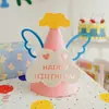 Chapéu de aniversário Little Red Book coreano ins Bonito Smiley Feltro Non-woven Bow Baby Festa de cem dias