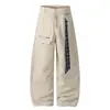 Nuevos Pantalones Casuales de Pierna Ancha Color Sólido Estilo Japonés y Coreano 2026, Pantalones Scimitar Juveniles de Moda con Múltiples Bolsillos, Venta al por Mayor de Fábrica 34