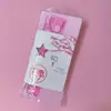 Juego de cuatro reglas suaves para estudiantes de primaria de 15/20 cm con línea ondulada, juego de papelería para estudiantes, linda regla multifuncional