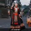 Menina Miao Xiangxi Phoenix Aldeia Miao Turismo Fotografia Yunnan Hani Dai Minoria Roupas Ao Miao
