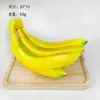 Venta al por mayor de fábrica de simulación de fruta de espuma de plátano, modelo transfronterizo, decoración de escaparate, accesorios de fotografía, adornos