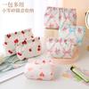 Bolsa para guardar labiales de mujer portátil de cierre automático con resorte estampado bolsa de cosméticos mini monedero para llaves y monedas