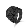 Anillo de acero de titanio de fábrica original cspb cruz anillo de hombre acero inoxidable moda europea y americana personalidad de hombre venta directa de fábrica