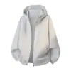 Moletom de alta qualidade da marca NASA, com abertura frontal, capuz e mangas compridas, coleção de outono masculina, apresentando um design estiloso, solto, casual e minimalista