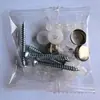 Suministro de fábrica bolsa de tornillos para uñas de espejo cubierta decorativa para uñas de espejo colgante de baño combinación de bolsa de tornillos para uñas de espejo