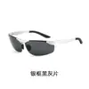Gafas de Conducir de Medio Marco 8625 de Aluminio-Magnesio para Ciclismo al Aire Libre, Gafas de Sol Coloridas, Gafas de Sol Polarizadas con Protección Solar