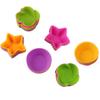 Molde de silicona para muffins redondo de 7 cm, molde para pastel pequeño, en lugar de molde para vasos de papel, molde para pastel, el vaso de papel se puede repetir