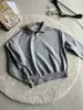 Camisa polo xadrez de peso pesado estilo americano para homens, polo casual soltinho de outono, peça básica versátil da moda para o dia a dia