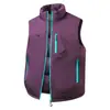 Chaleco Nuevo Engrosado con Cuello Alto para Hombre en Otoño e Invierno Chaleco Cálido a Prueba de Viento Dopamina Chaleco Chaleco Chaqueta