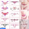 Adesivos de Tatuagem à Prova d'Água Succubus para Meninas Cobertura de Cicatriz de Cesariana Borboleta Sexy Barriga Perna Braço Tentação Longa Duração Pequeno Fresco