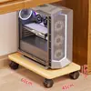 Soporte para torre de computadora para uso doméstico, base móvil para gabinete de escritorio con ruedas, estante de almacenamiento, bandeja para debajo del escritorio de oficina