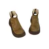Botas de nieve de suela gruesa para mujer que aumentan la altura, colección de invierno 2026, versátiles, cómodas, forradas de felpa, cálidas, a la moda y de estilo británico, perfectas para mujeres bajitas