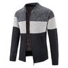 23 comércio exterior novo outono e inverno suéter masculino grosso forrado de lã plus size suéter casual masculino solto gola alta combinação de cores