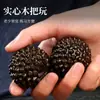 Rueda de Pinwheel de Madera de Ébano Madera de Árbol de Águila Pelotas de Fitness Juego Cultural Balones de Mano Masaje Agarre de Palma Balones de Mano Madera Maciza Tallada Durian