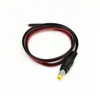 Cable de alimentación DC a DC de 1M enchufe macho y hembra para LED cable de alambre rojo y negro 0.5 m cable de cabeza macho DC de monitoreo 5.5 * 2.1mm