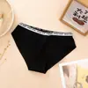 Fita elástica alta cuecas de algodão confortáveis Roupa íntima transfronteiriça do Sudeste Asiático shorts femininos de cor sólida estilo coreano de cintura média
