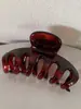 Clip de Pinza de Tiburón de Alta Gama Transfronterizo Brillante Ámbar Multivolumen Pinza Grande para el Cabello Código de Barras Accesorio para el Cabello Pieza Trasera de la Cabeza