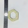 Accesorios de Joyería DIY de Ratán Hechos a Mano Vietnamitas Estilo Festivo Geométricos Exagerados Redondos Material de Aretes Tejidos de Bambú Rattan