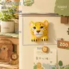 Ímã de geladeira de animal veado de desenho animado Decoração 3D para geladeira Novo modelo 2026 Quadro de avisos DIY Adesivo de mensagem