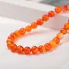 Accesorios de Cuentas Sueltas de Ágata Multicolor Grado 7A Natural Cuentas Tambor Pulsera DIY Pulsera Cuentas Redondas Accesorios de Joyería Semi-Terminados