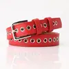 2024 Cinturón Punk Casual Hueco Estilo Coreano Moda Femenina Ojal de Pinza Ropa Cinturón Delgado Casual para Mujer Todo Fósforo Cinturón para Pantalones