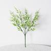 Flor artificial 7 garfo lavanda pontiagudo espigão de folha flor de plástico artificial gramado ao ar livre decoração de jardinagem em casa
