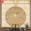 Nueva cortina de bambú china Zen de flores y pájaros, pantalla de elevación de persiana de fondo para sala de té, panel divisor, pintura colgante sin perforaciones, cortina decorativa