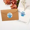 Pegatinas de Rollo Inglés de Feliz Cumpleaños Regalo Patrón de Dibujos Animados Infantiles Pegatinas de Sellado Divertidas Decorativas Pegatinas de Etiqueta en Inglés