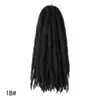 Extensiones de Cabello de Gancho Manual Caterpillar de 18" 26 Raíces Dobladas por la Mitad 52 Raíces Extensiones de Cabello de Gancho Manual Caterpillar Peluca de Fibra Química Caterpillar