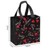 Nueva Bolsa de Regalo para el Día de San Valentín Bolso Pequeño Rosa No Tejido Bolsa para Empaque de Regalo de Perfume Cosméticos Lápiz Labial