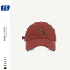 Boné de Baseball Bordado de Cachorrinho Cartoon Doce Fofo Estilo Coreano Ins Moda Nova Aba Larga Mostra Rosto Pequeno