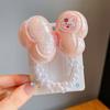 Diadema con lazo de perlas para niña, diadema con cola de caballo alta, banda de goma para el pelo para niña