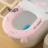 Cojín para asiento de inodoro de aromaterapia con asa, impermeable, lavable, EVA, funda universal para inodoro para uso doméstico